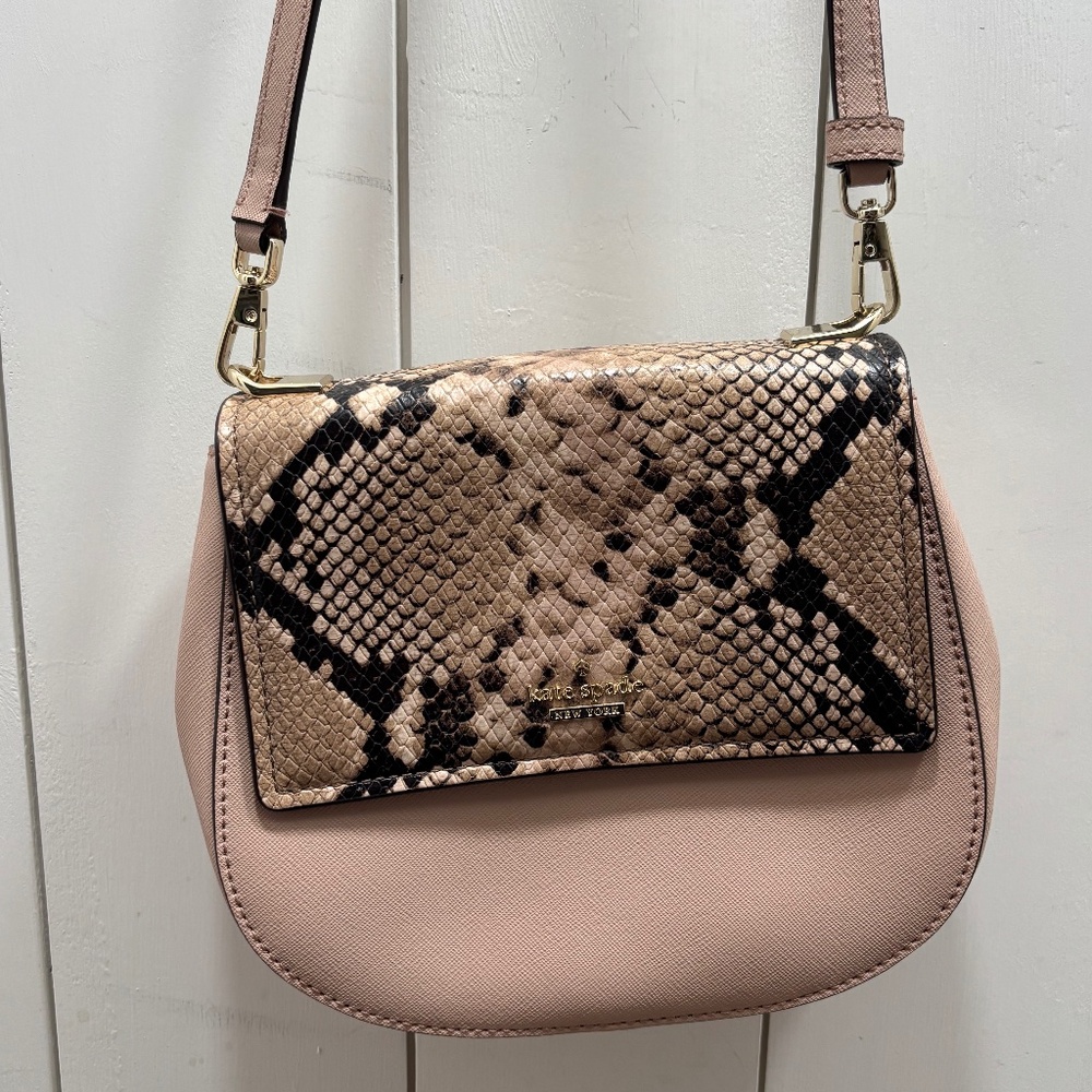Kate Spade Cameron Street Snake Small Byrdie Leather Crossbody Bag